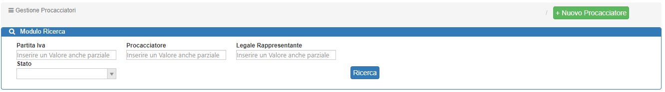 Procacciatori Ricerca