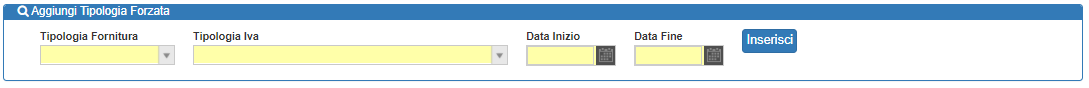 Tipologia Iva Forzata Aggiungi