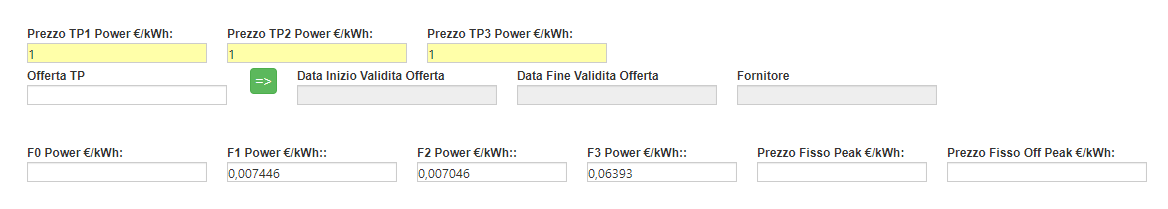 Modifica Offerta