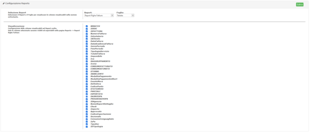Configurazione Reports