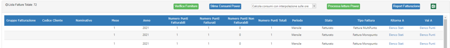 Elenco Fatture Risultati