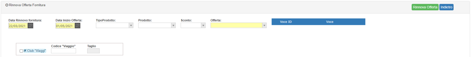 Rinnova Offerta